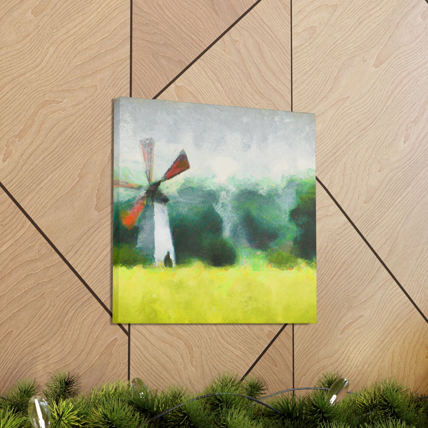 Windmill in a Sunset - Canvas