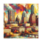 "Vibrant Austin Hues" - Canvas