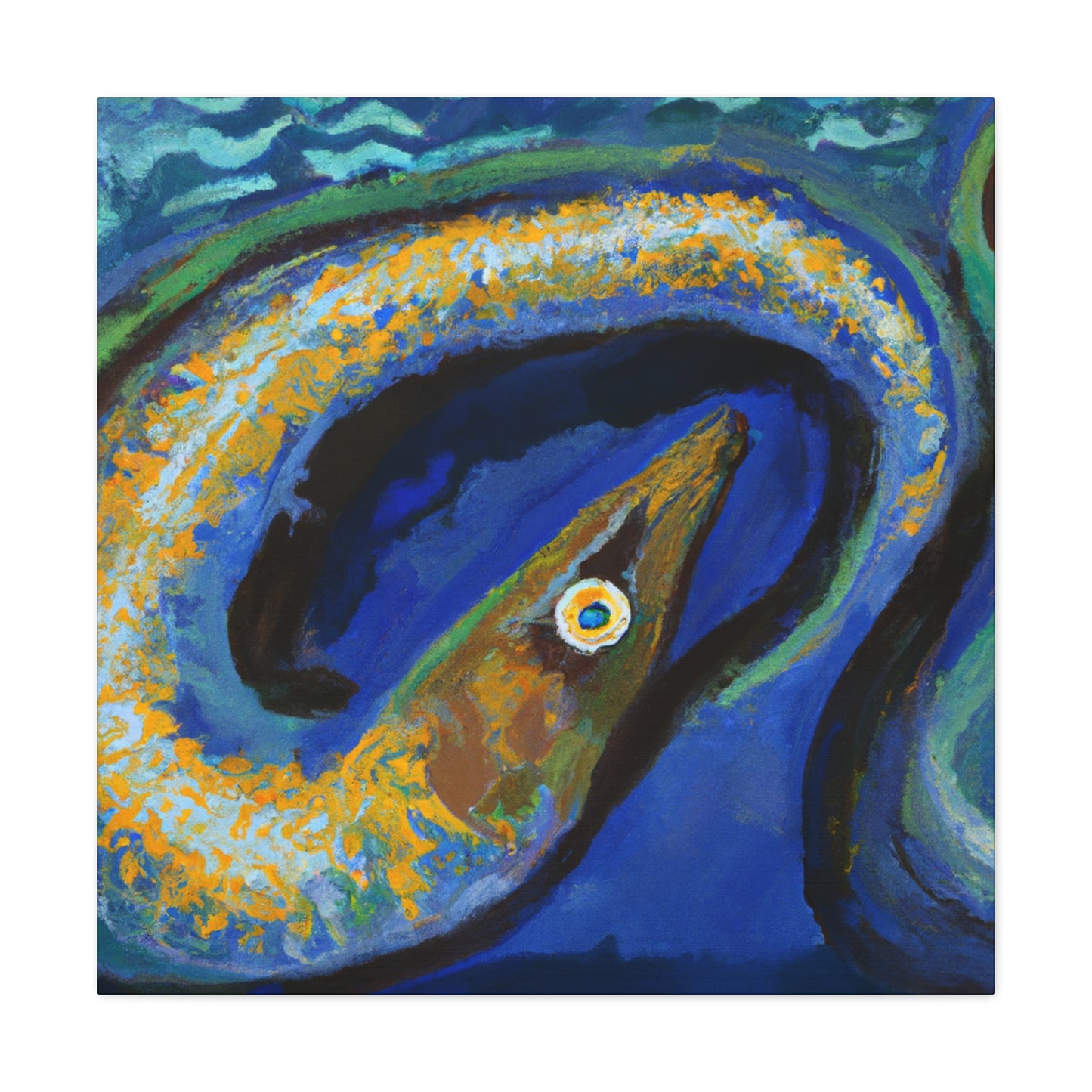 "Eel in Impressionism" - Canvas