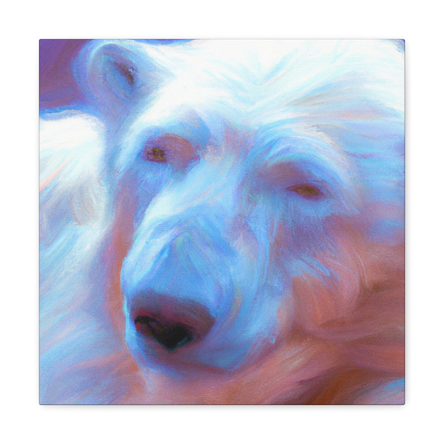 Polar Bear Impressionism - Canvas