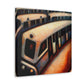 "Subway Train Impressionism" - Canvas