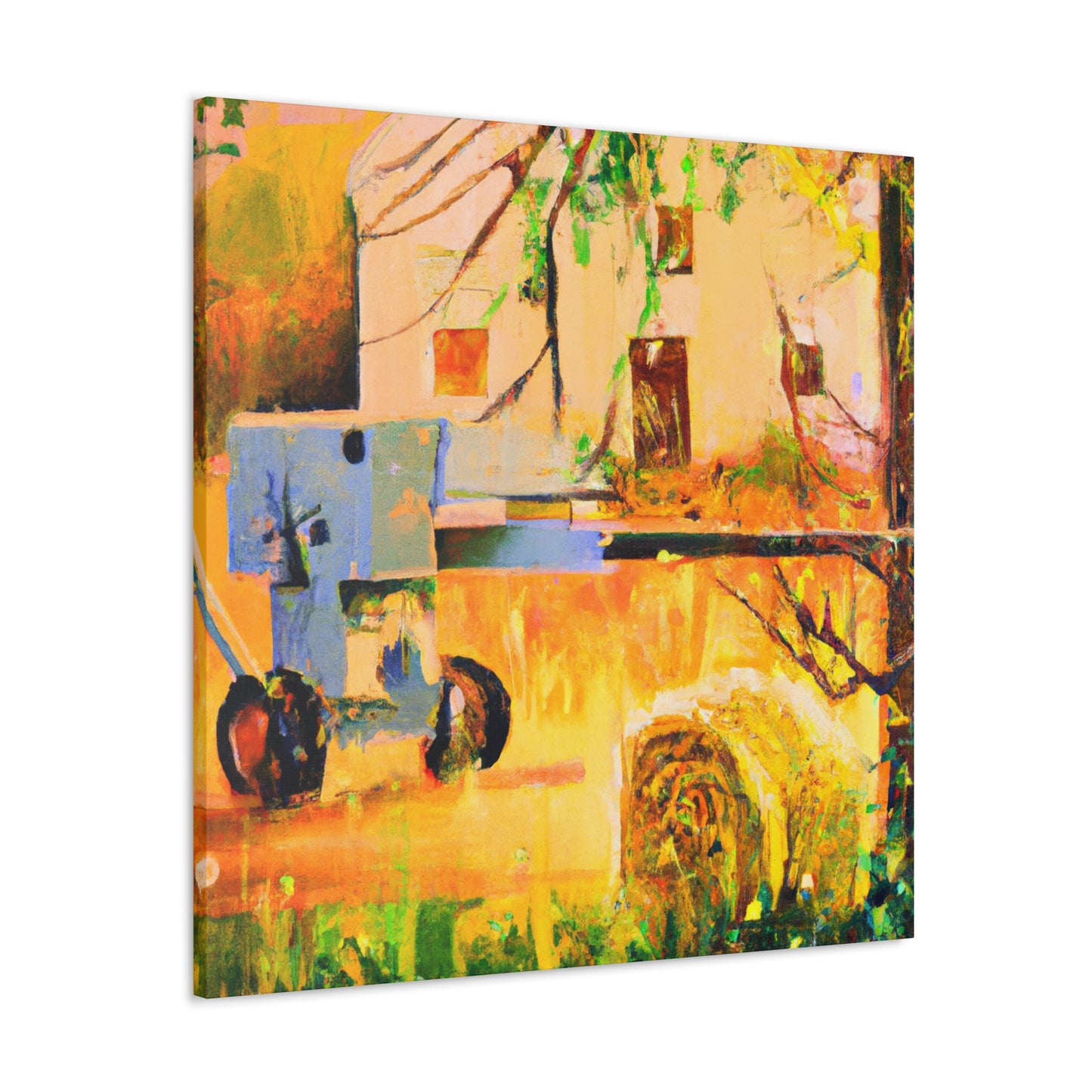 Hay Bales Harvested. - Canvas