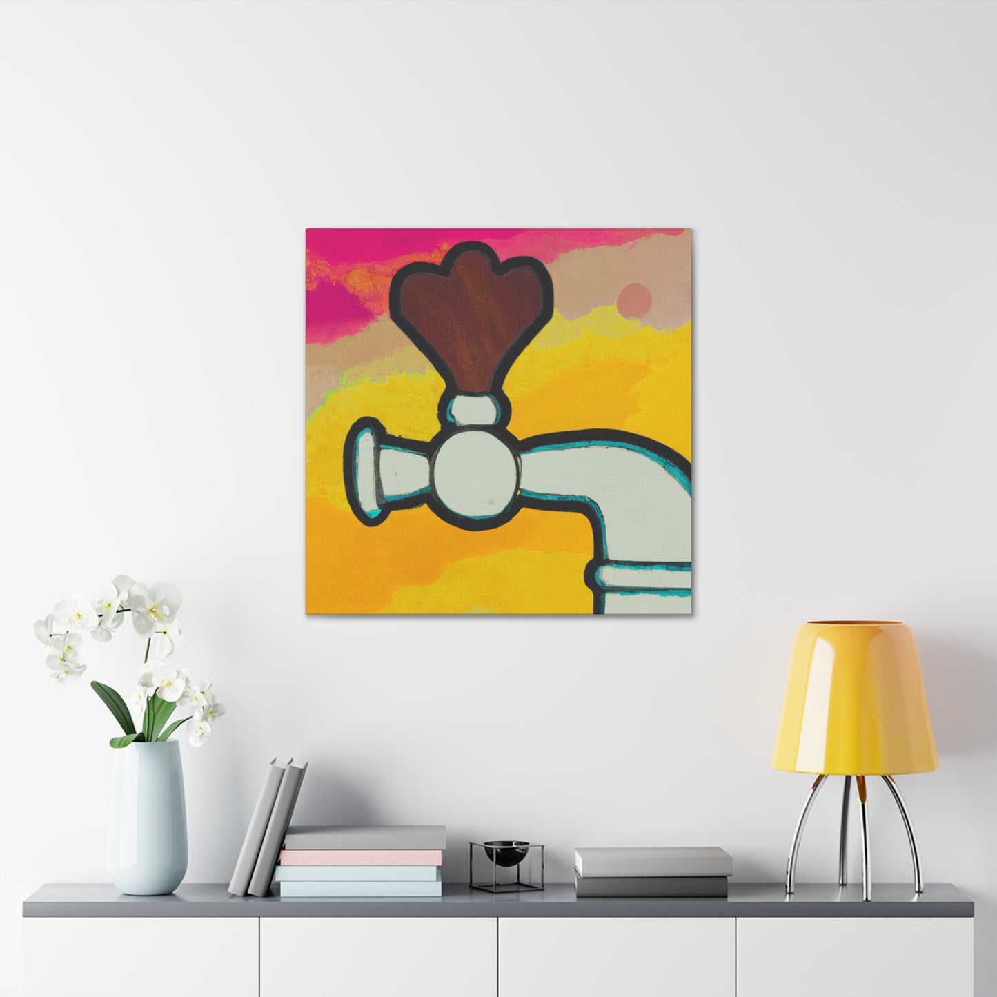 Bar's Fauvist Tap. - Canvas