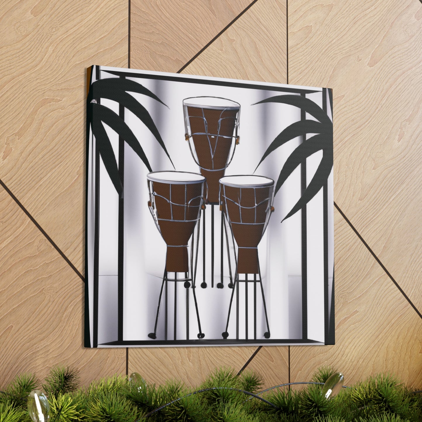 "Swinging Jazz Bongos." - Canvas