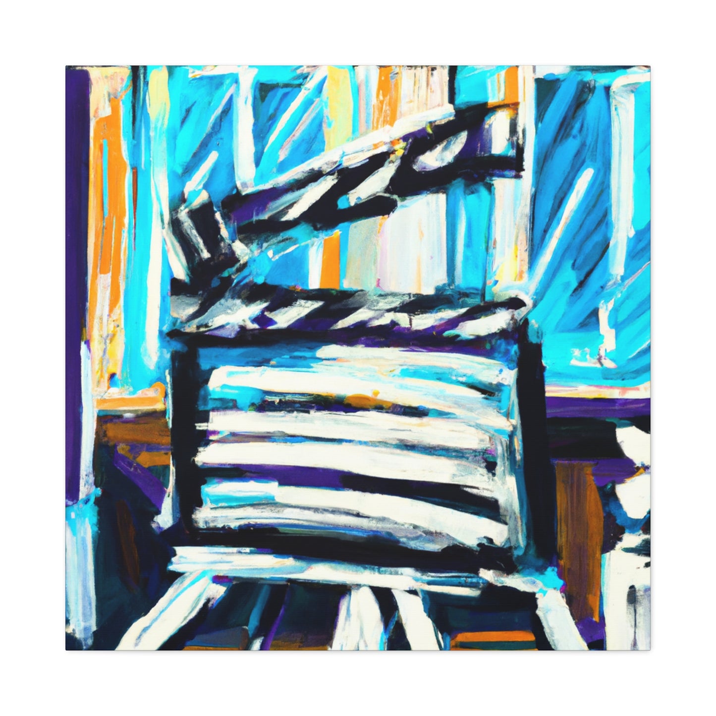 "Clapboard Cinematic Dreaming" - Canvas