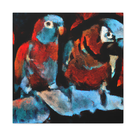 "Conures in Abstract Form" - Canvas