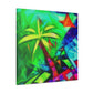 Palm Tree in Bloom - Canvas