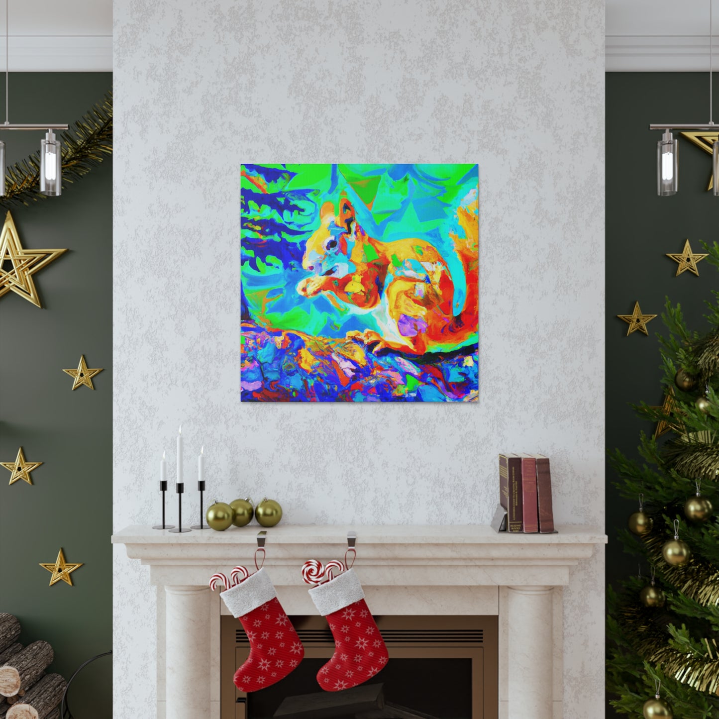 "Squirrel in Fauvism" - Canvas