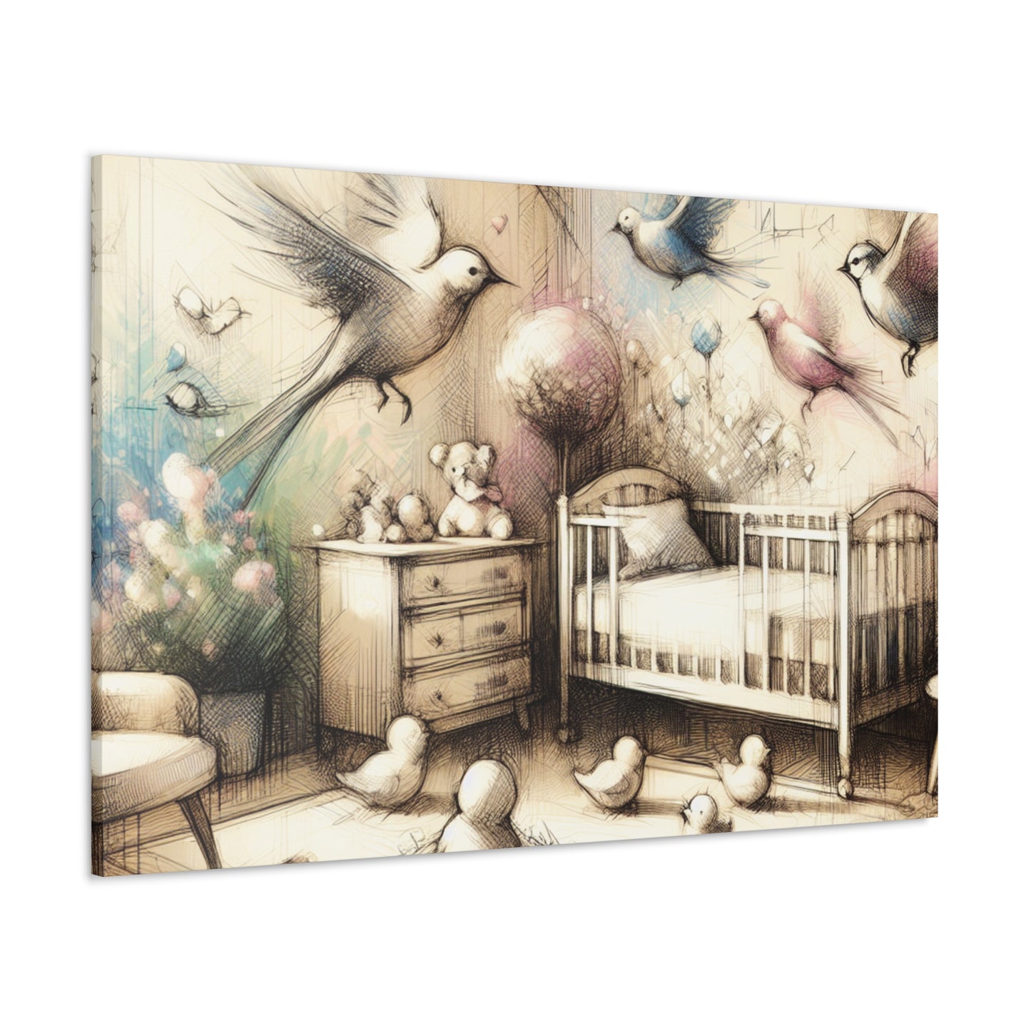 Flight of Feathered Dreams - Canvas