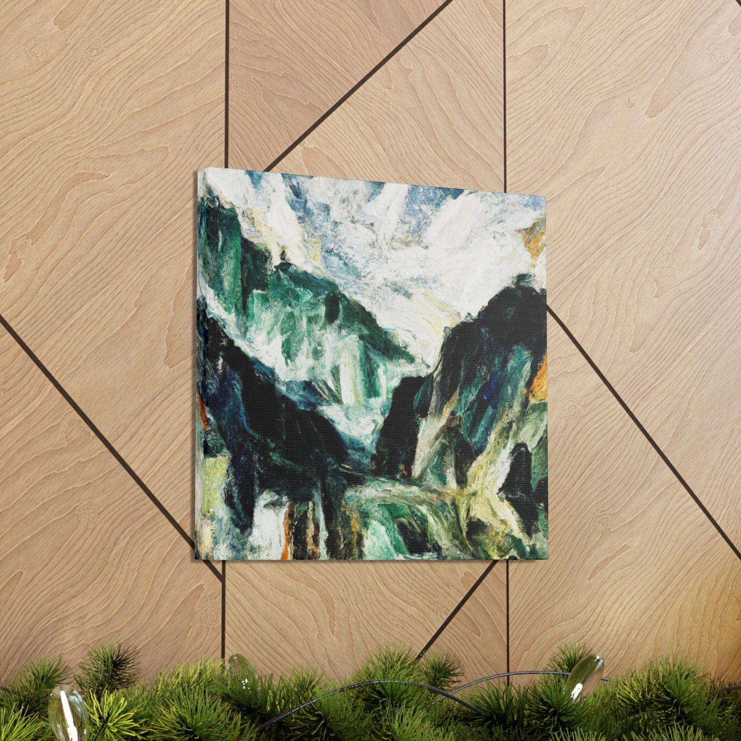 "Mountains in Moonlight Glow" - Canvas