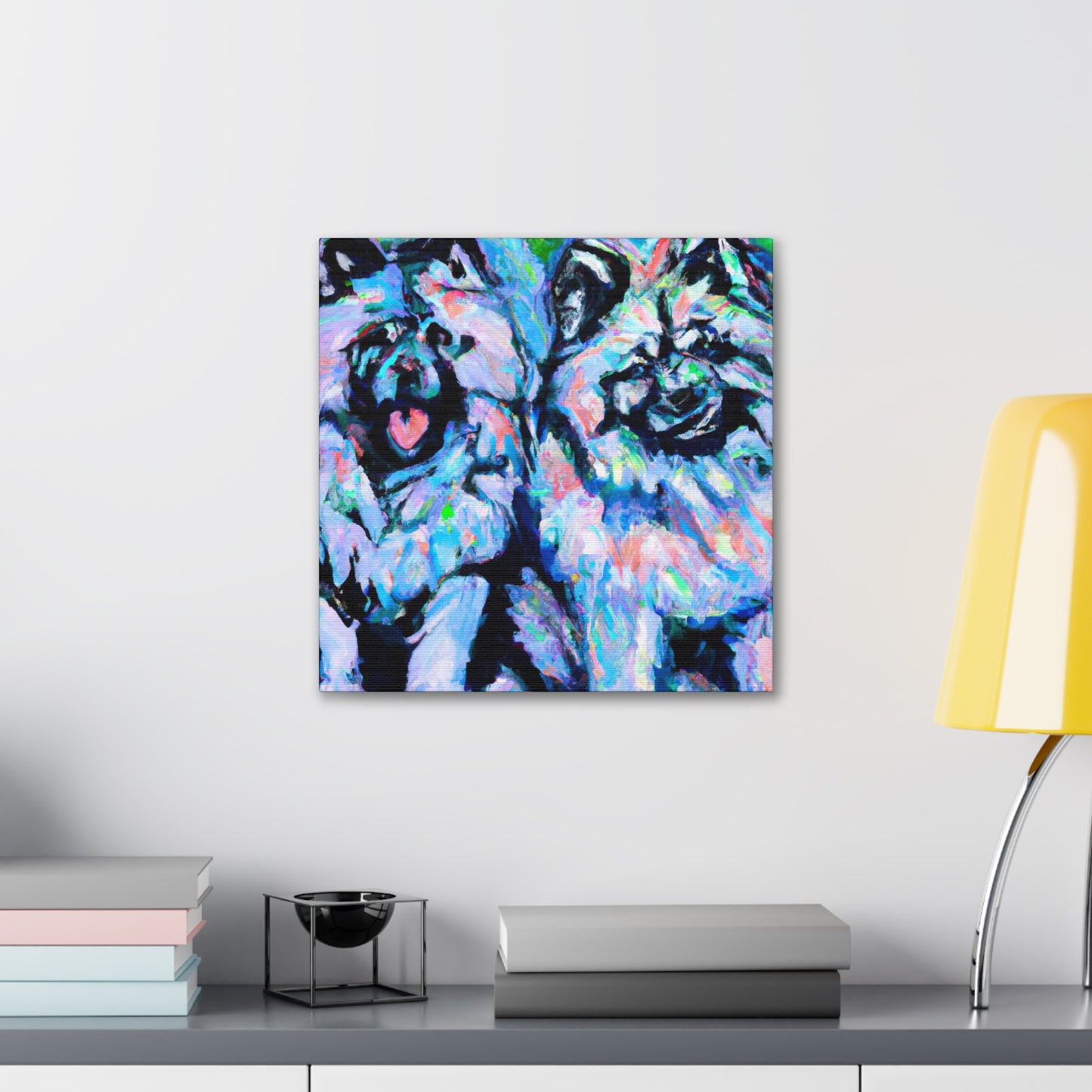 "Keeshond in Expressionism" - Canvas