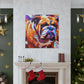 "Bulldog in Impressionism" - Canvas