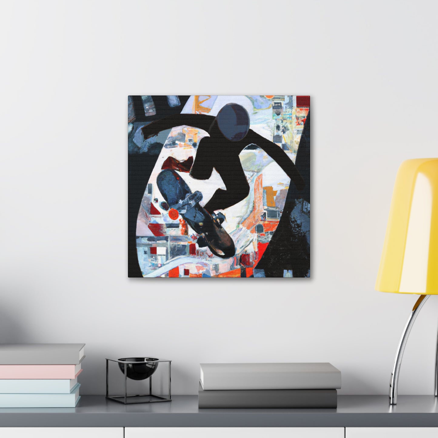 Skateboarding Art Deco - Canvas