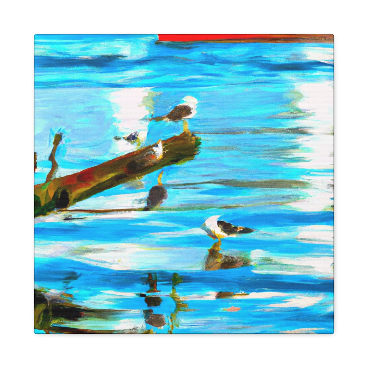 Sea Birds in Flight - Canvas