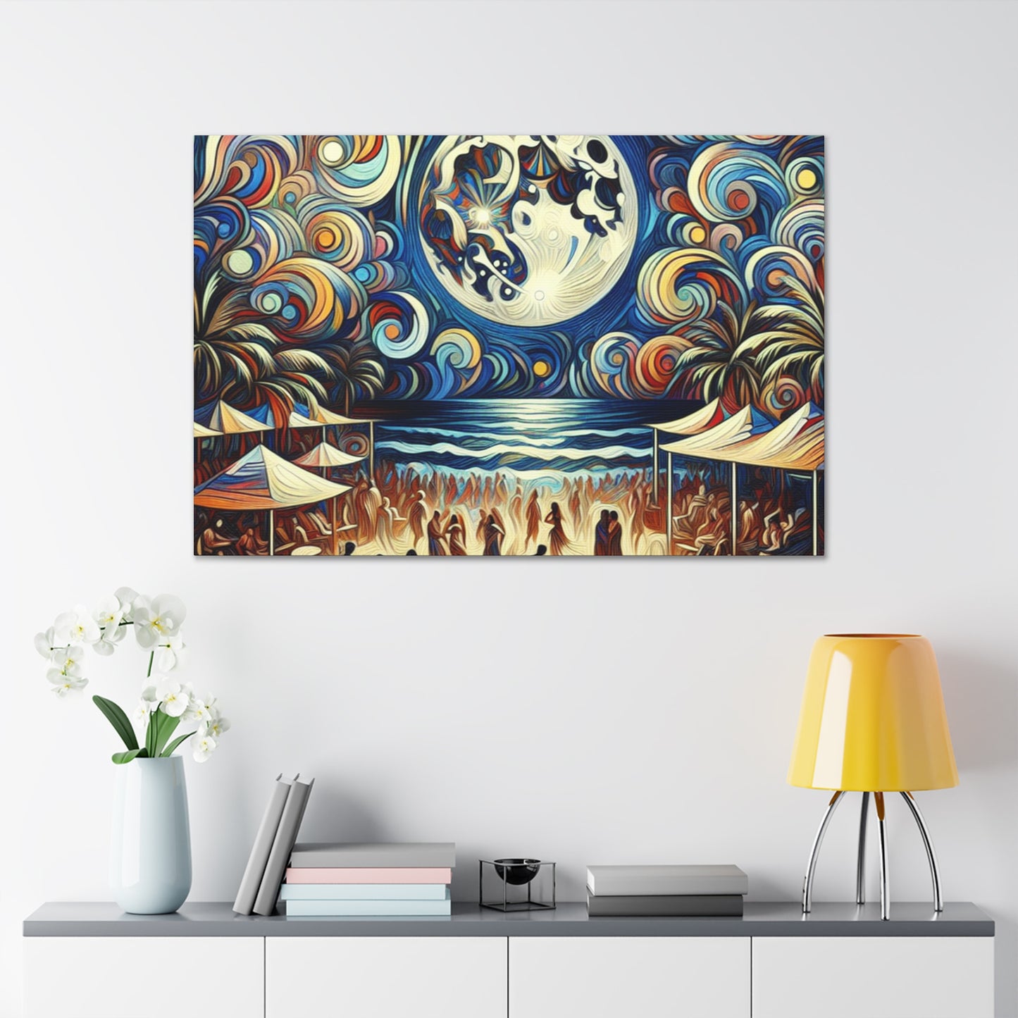 Lunar Fiesta by the Sea - Canvas