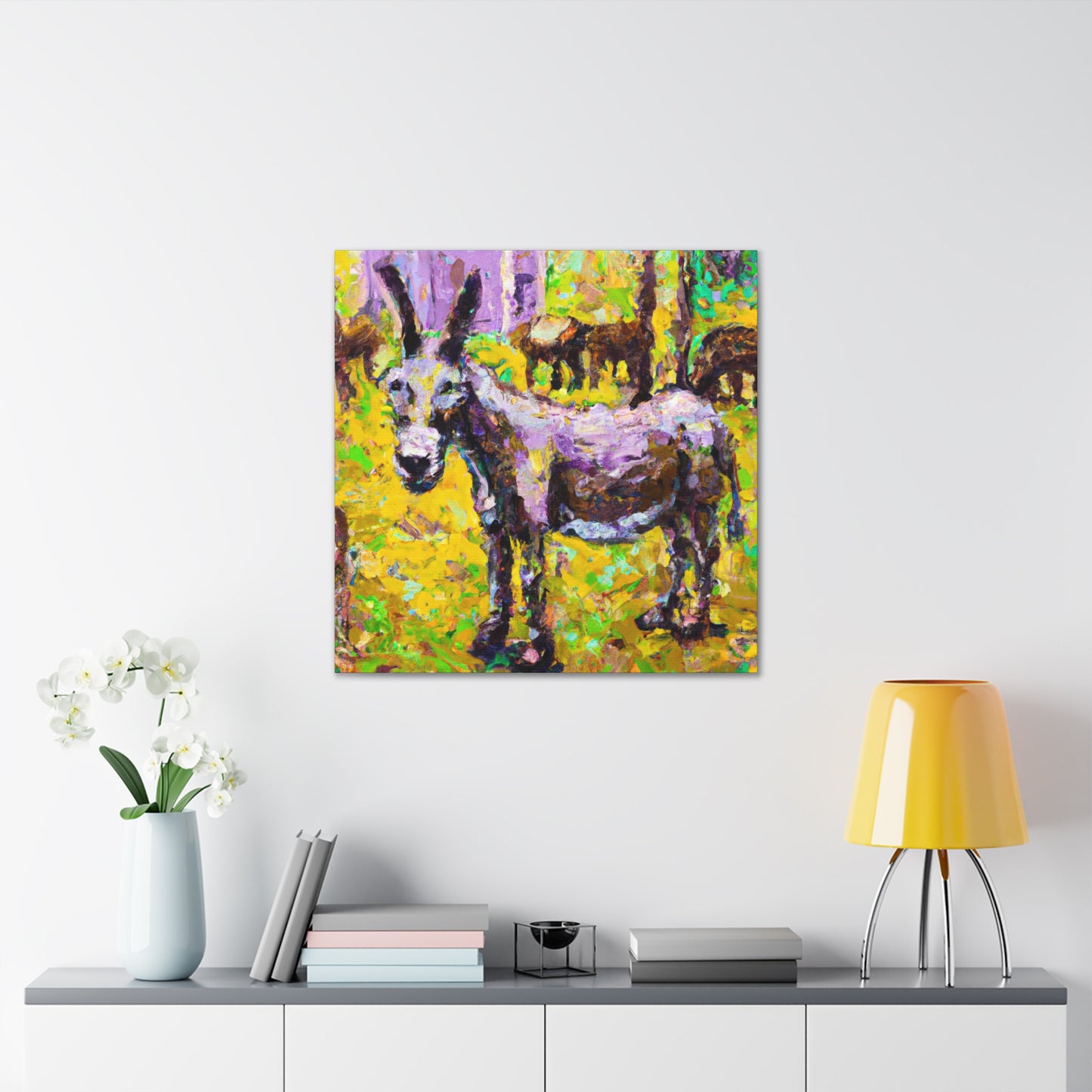 "Donkey in Impressionism" - Canvas