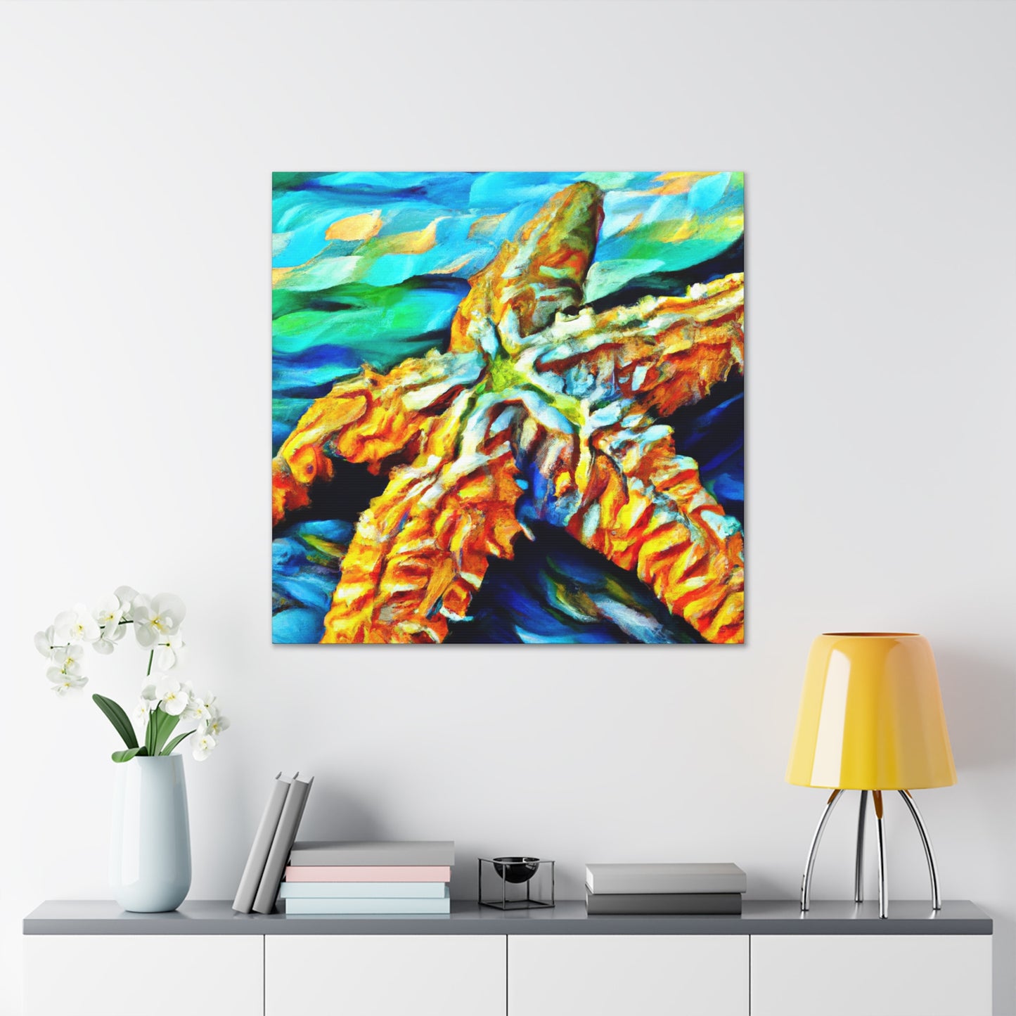 "Starfish in Starlight" - Canvas