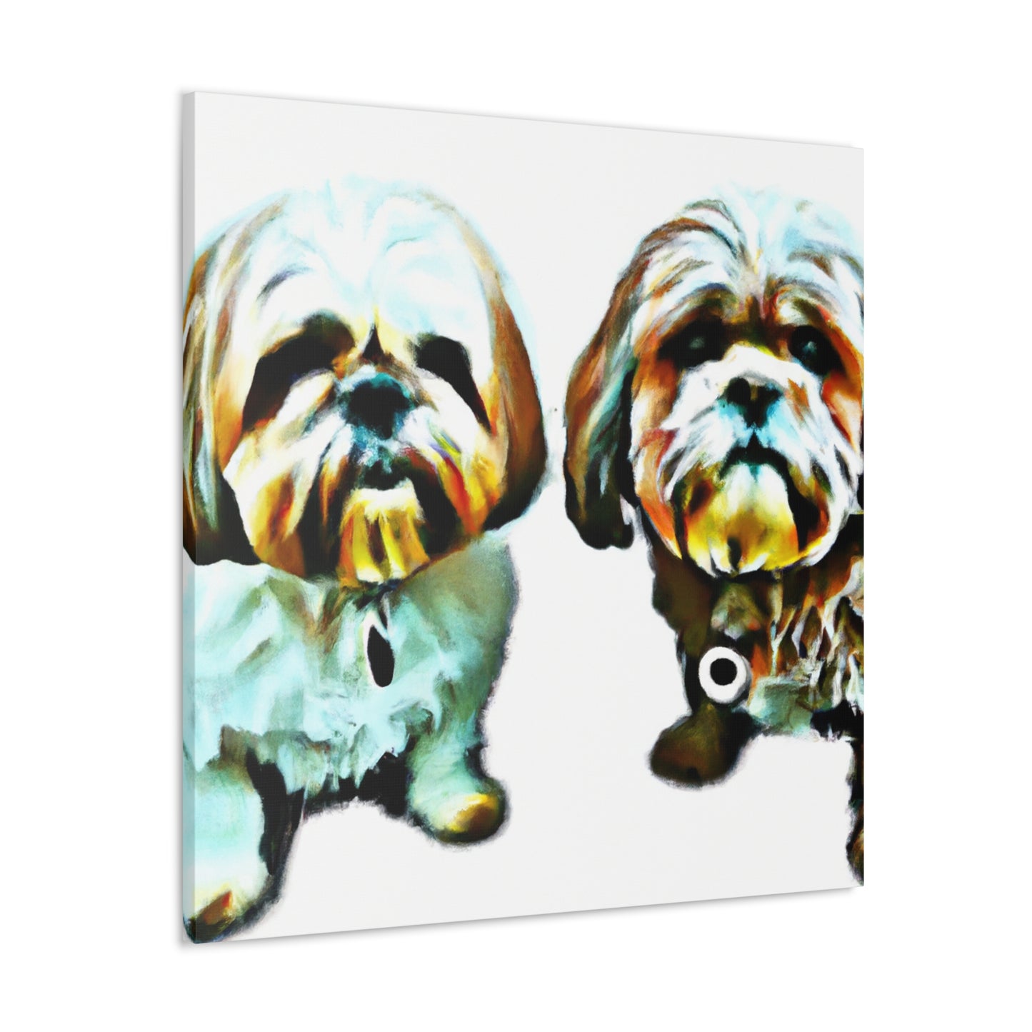 Shih Tzu Ablaze. - Canvas