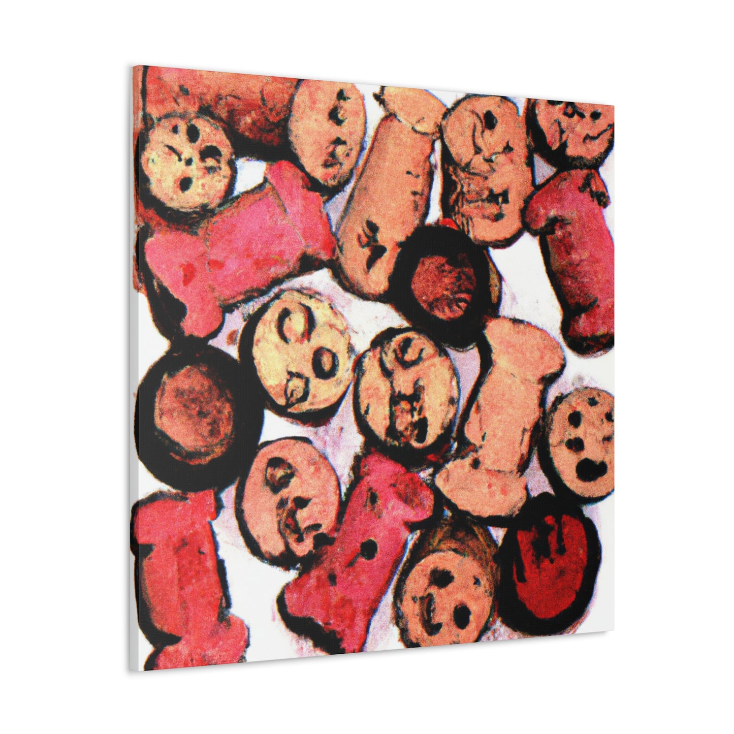 "Celebrating Wine Corks" - Canvas