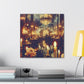 Whispered Revelry: Baroque Enclaves - Canvas