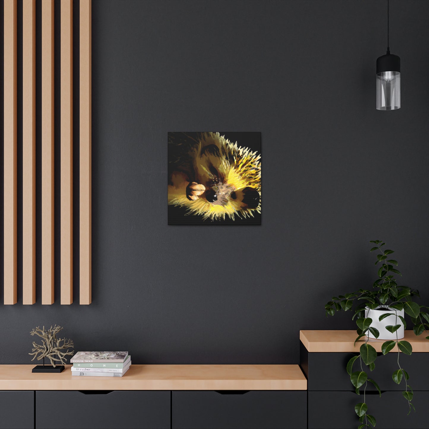 Hedgehog In Autumn Colors - Canvas