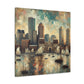 "Harbor Hues of Boston" - Canvas