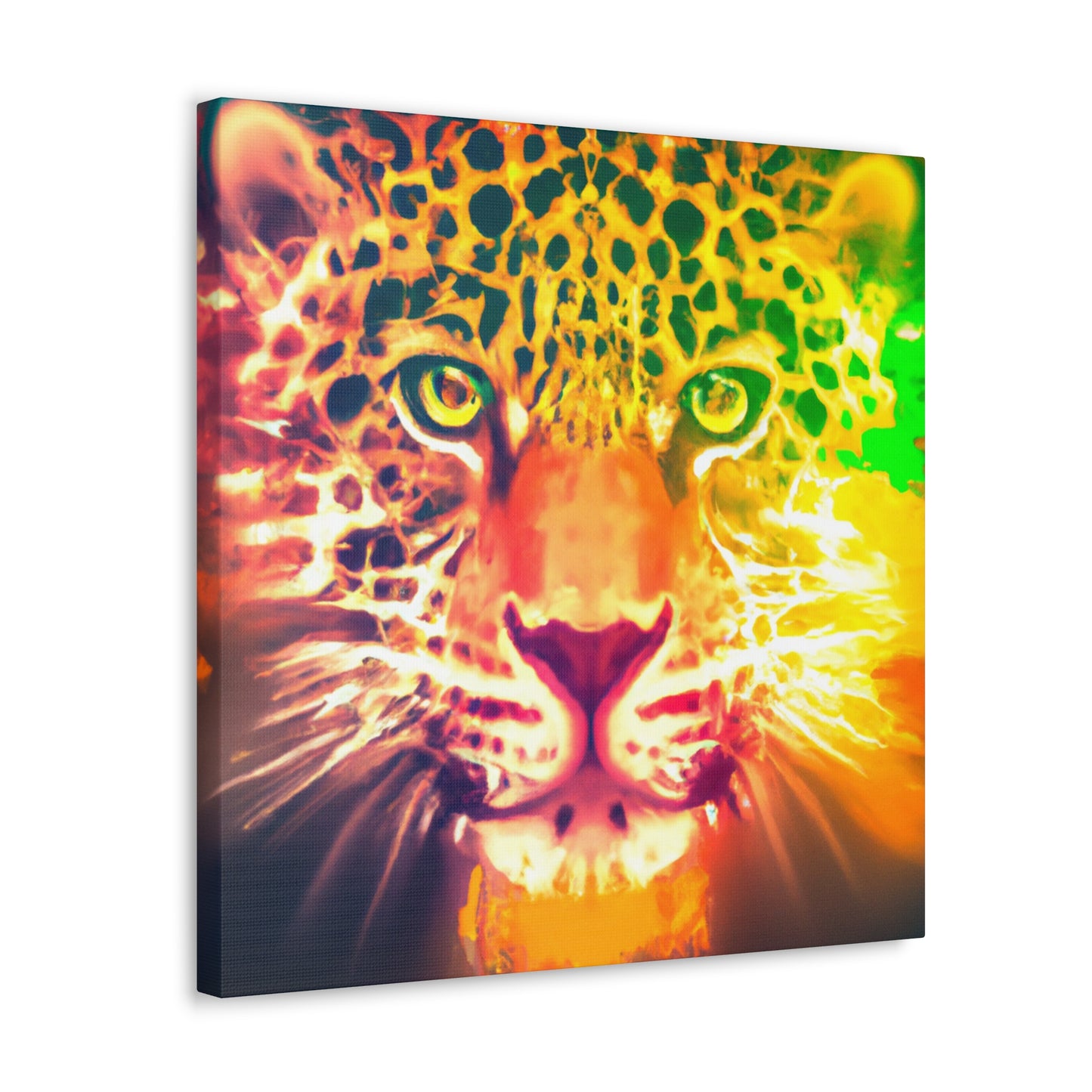 Leopard's Majestic Gaze - Canvas