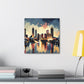 Urban Elegance Unveiled - Canvas