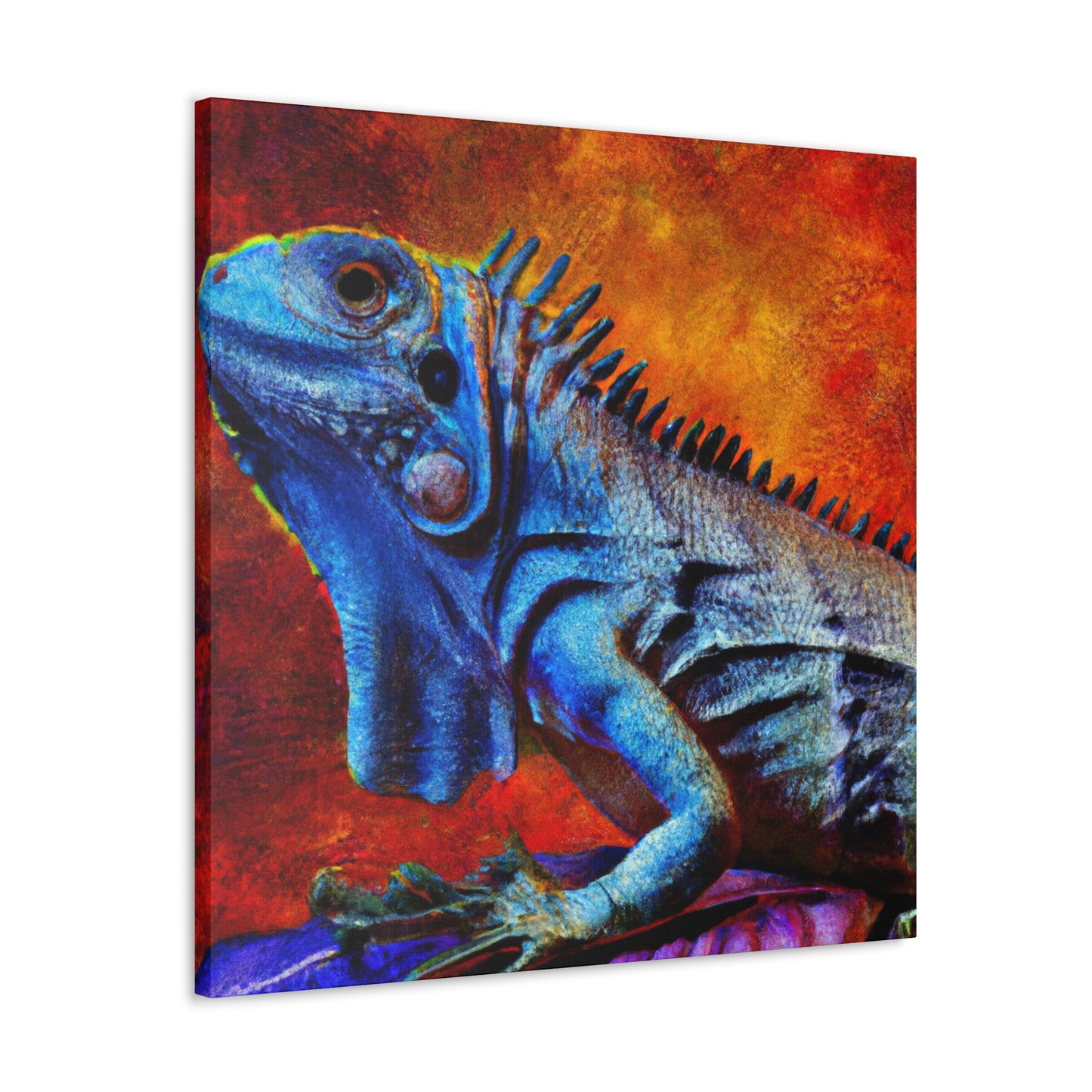 Iguanas of Colorful Joy - Canvas