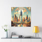 Glimmering Emerald Philadelphia - Canvas