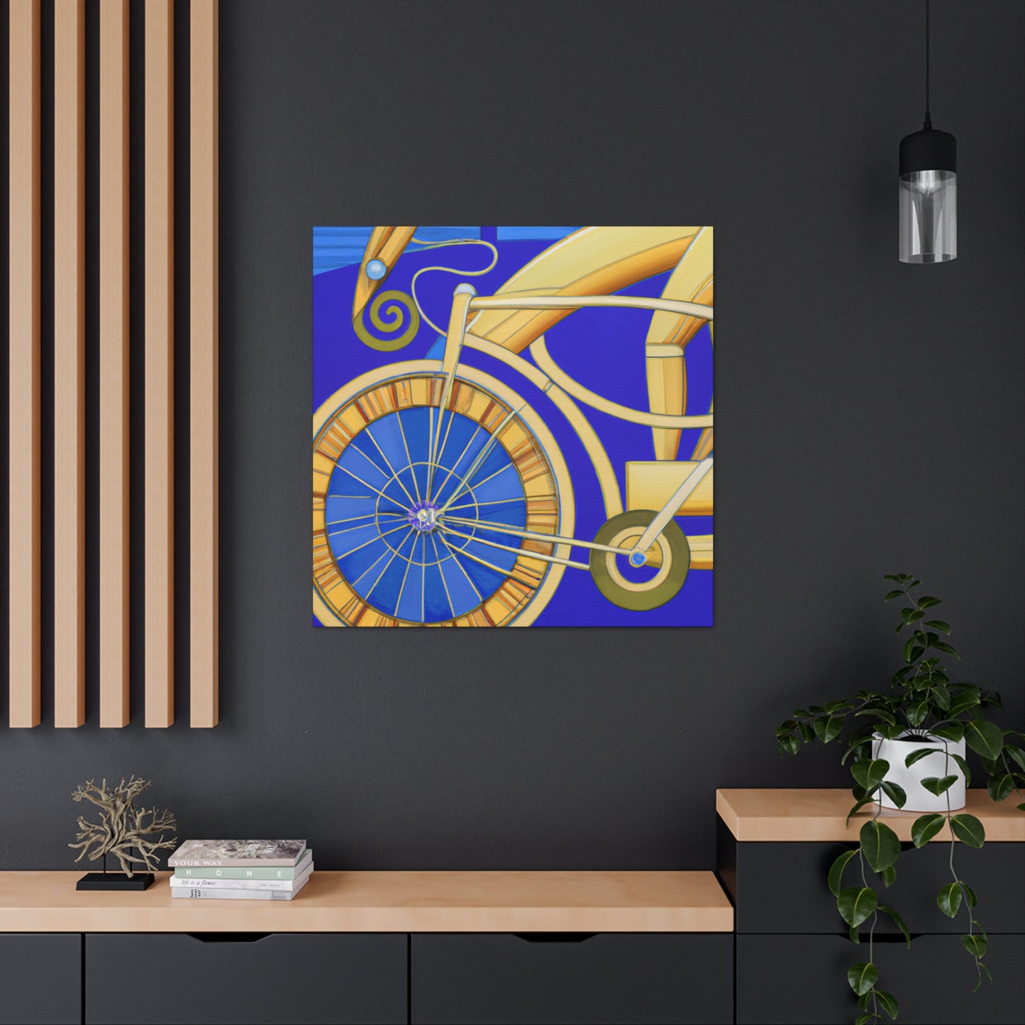 Racing Bicycle Sunset - Canvas