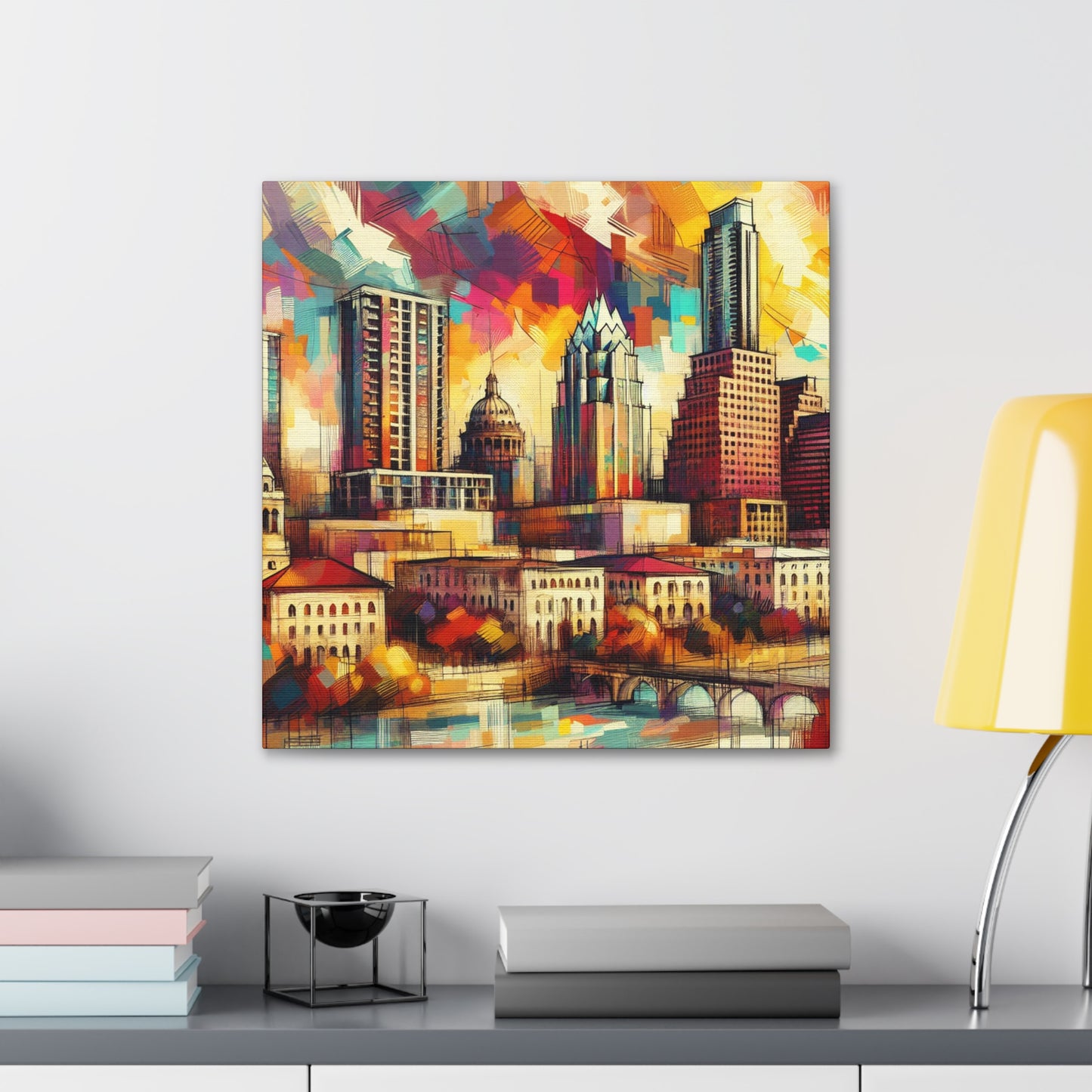 "Vibrant Austin Hues" - Canvas