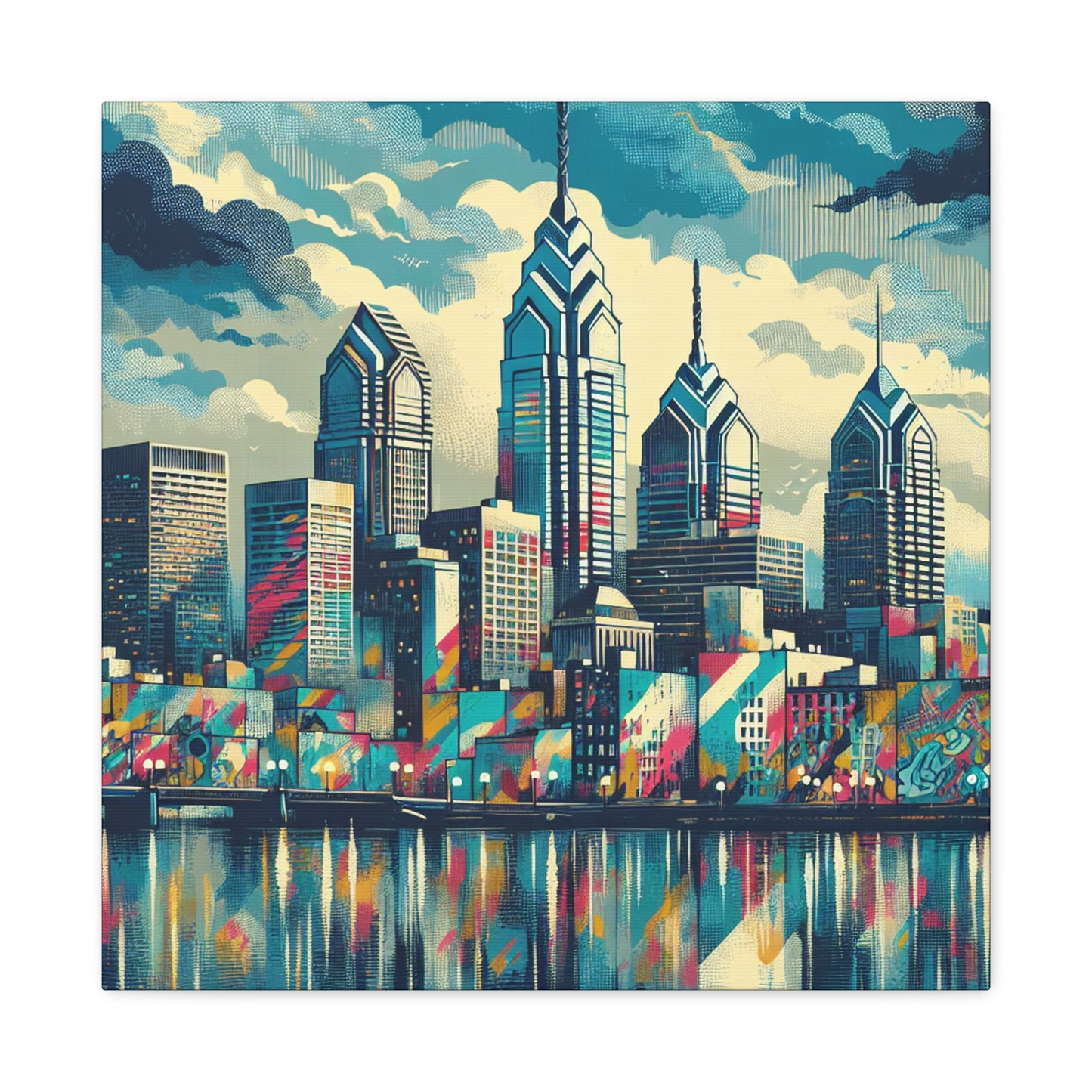 "Gritty Urbanscape Revival" - Canvas