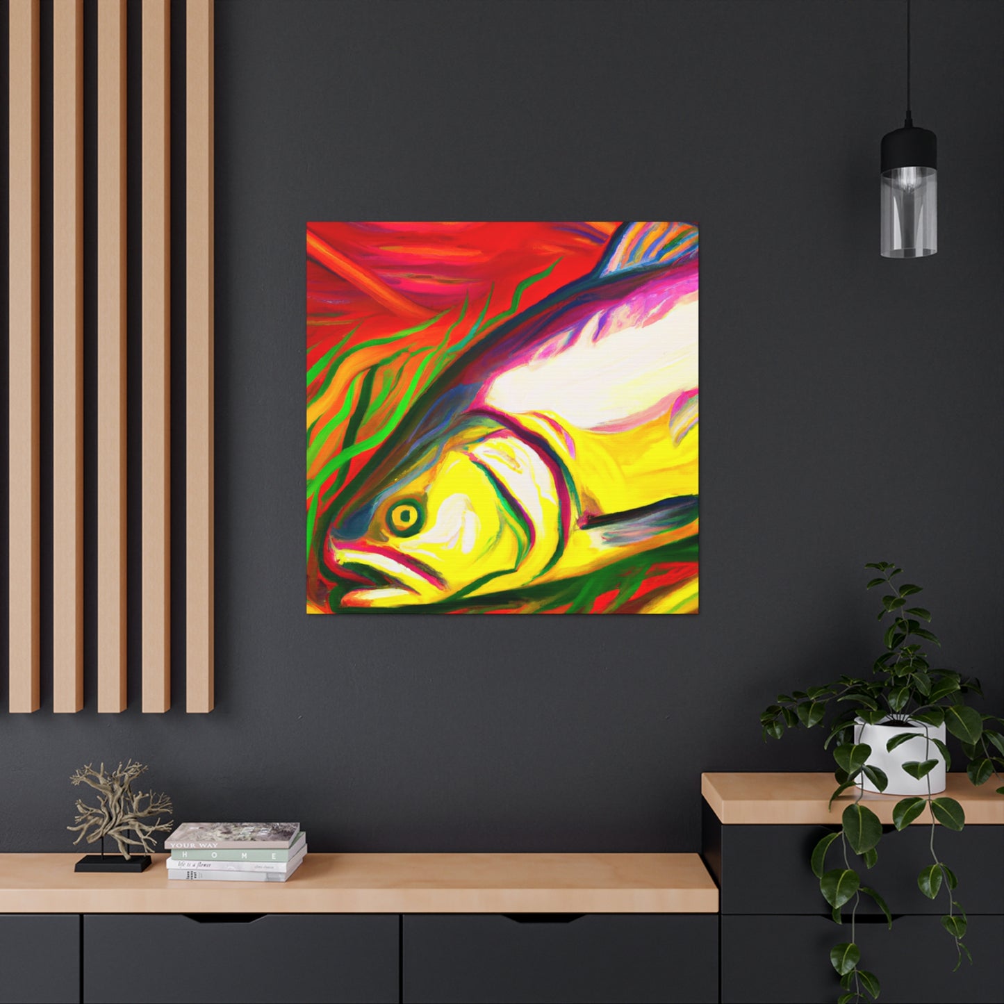 Salmon's Swimming Dance - Canvas