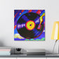 "Vinyl Resonance Impressionism" - Canvas