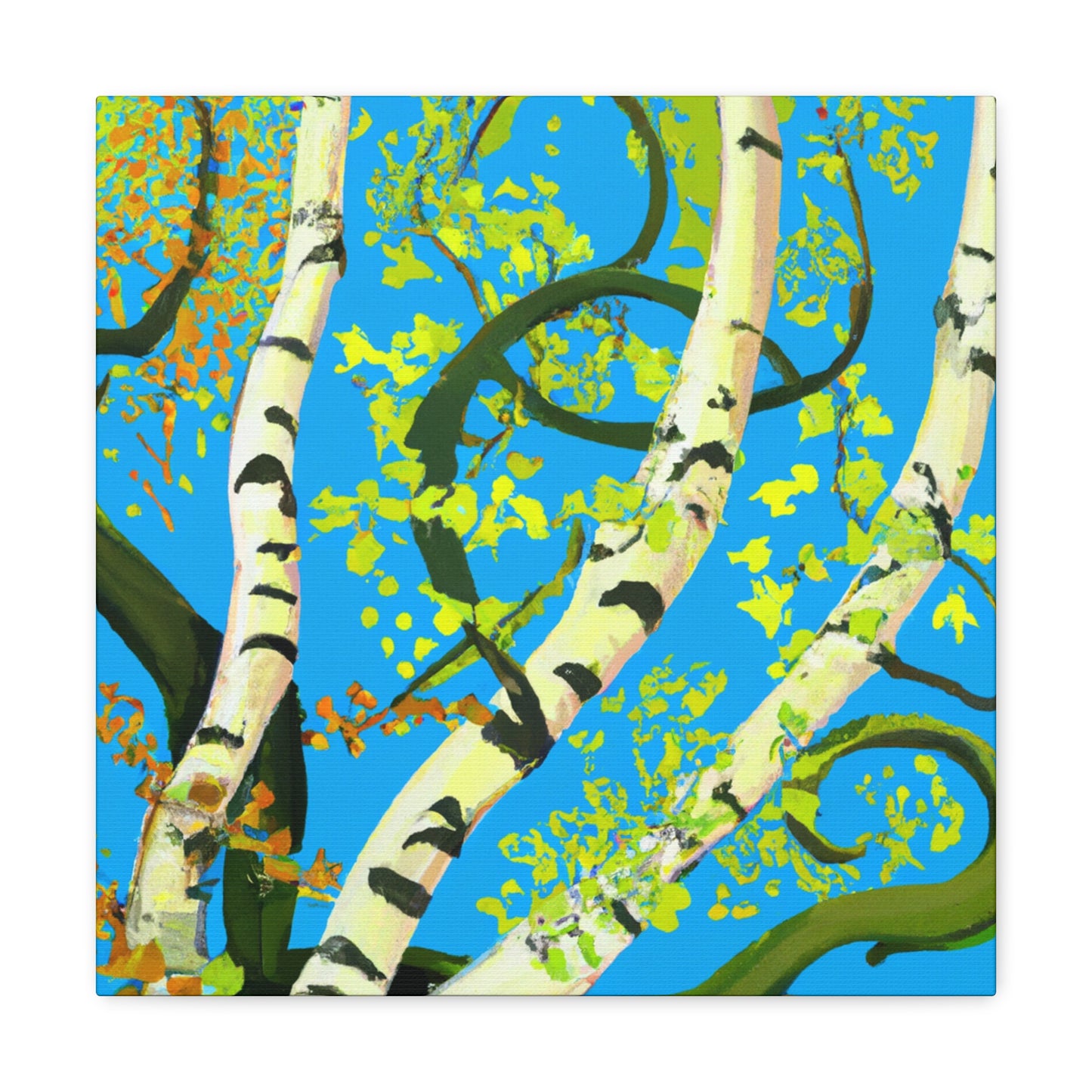 "Birch Tree in Bloom" - Canvas