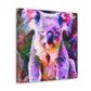 "Koala in Impressionist Hues" - Canvas