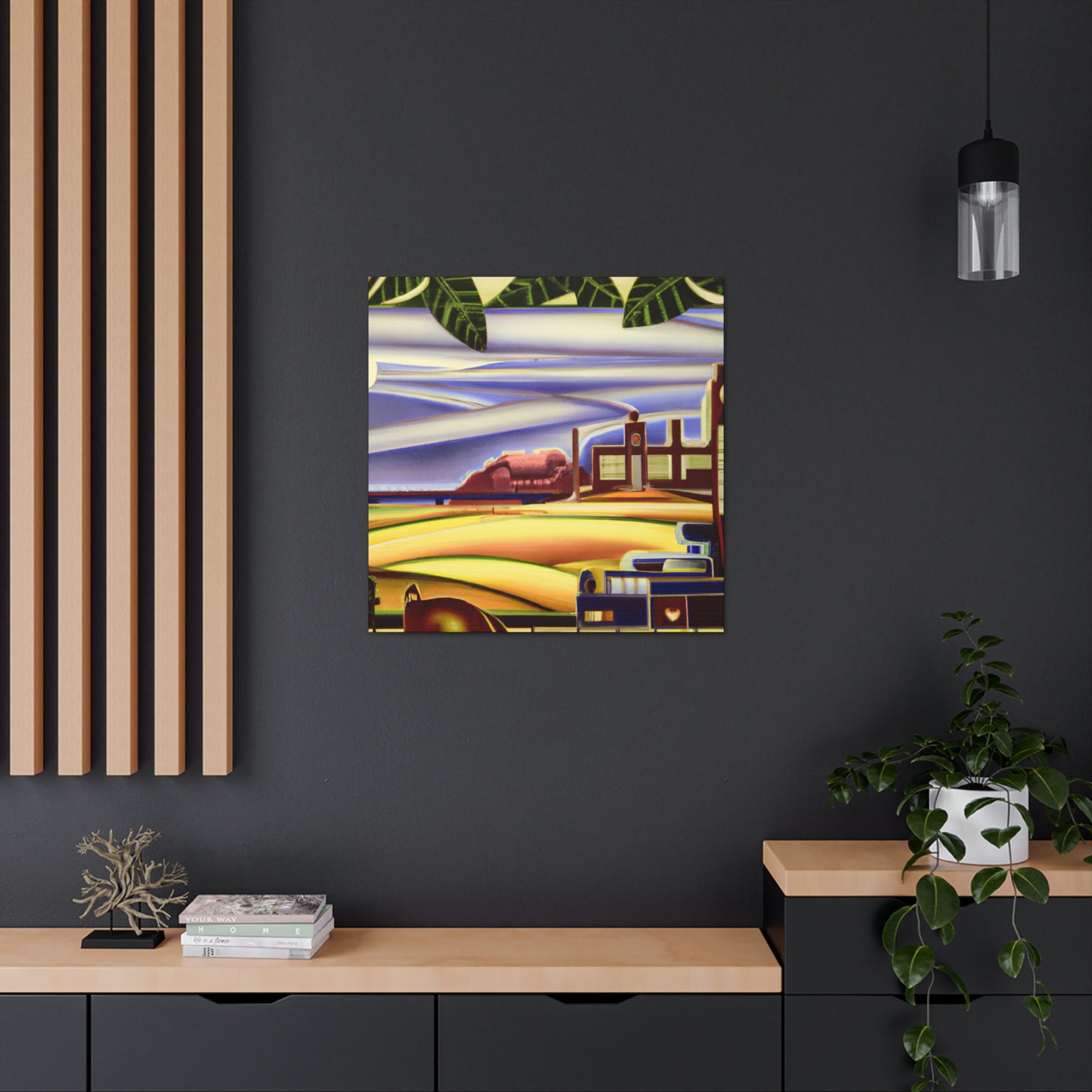 "Countryside in Art Deco" - Canvas