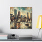 "Harbor Hues of Boston" - Canvas