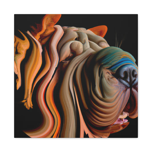 "Shar Pei Transformation Art" - Canvas