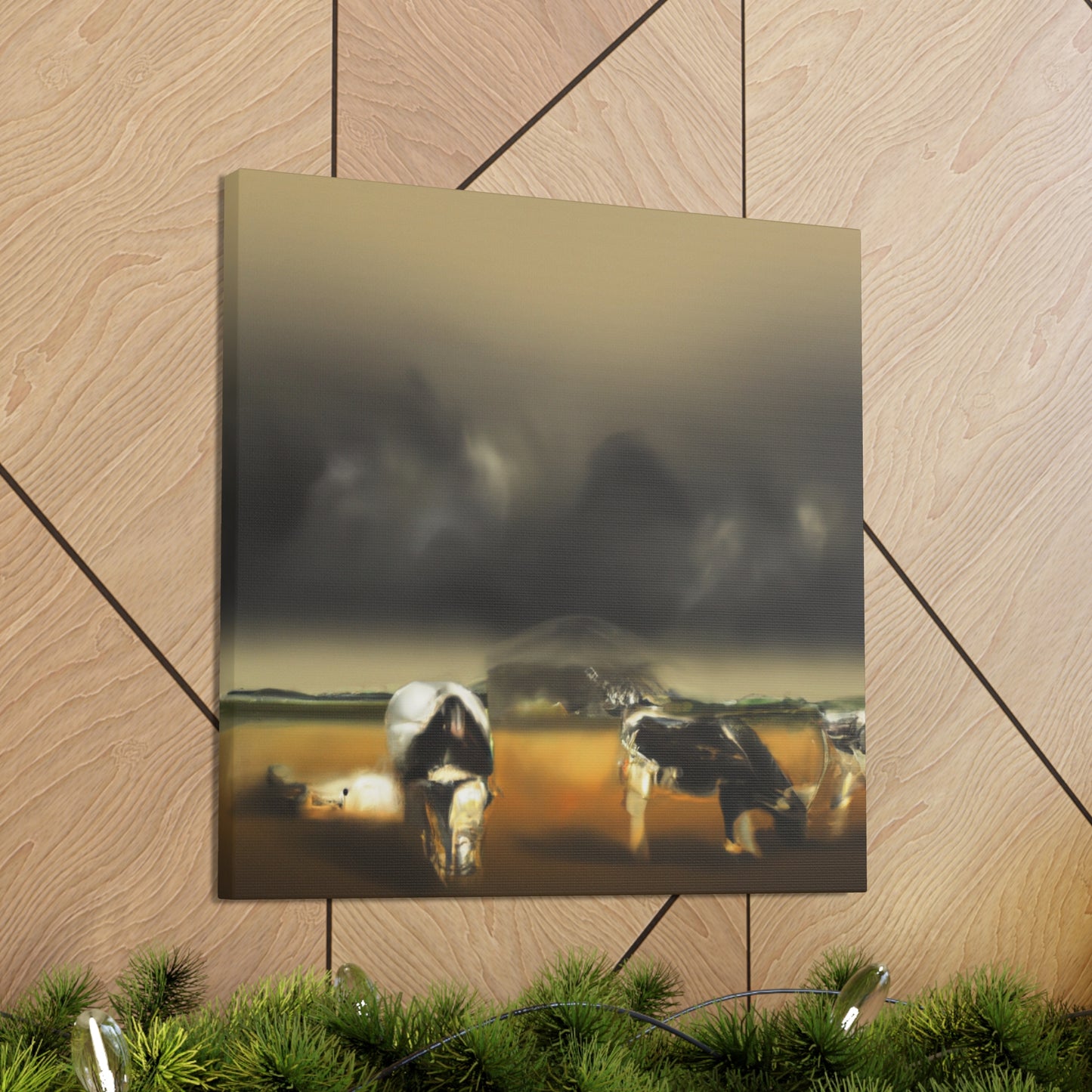 Pasture Dreaming Cow - Canvas