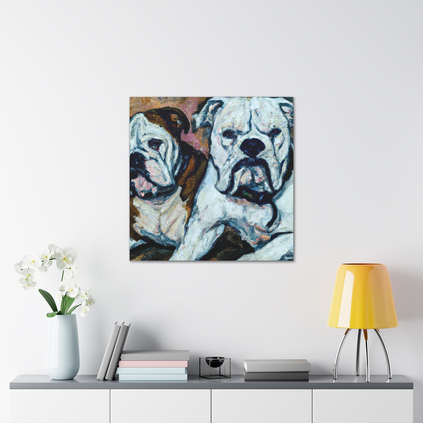 "American Bulldog Expressionism" - Canvas