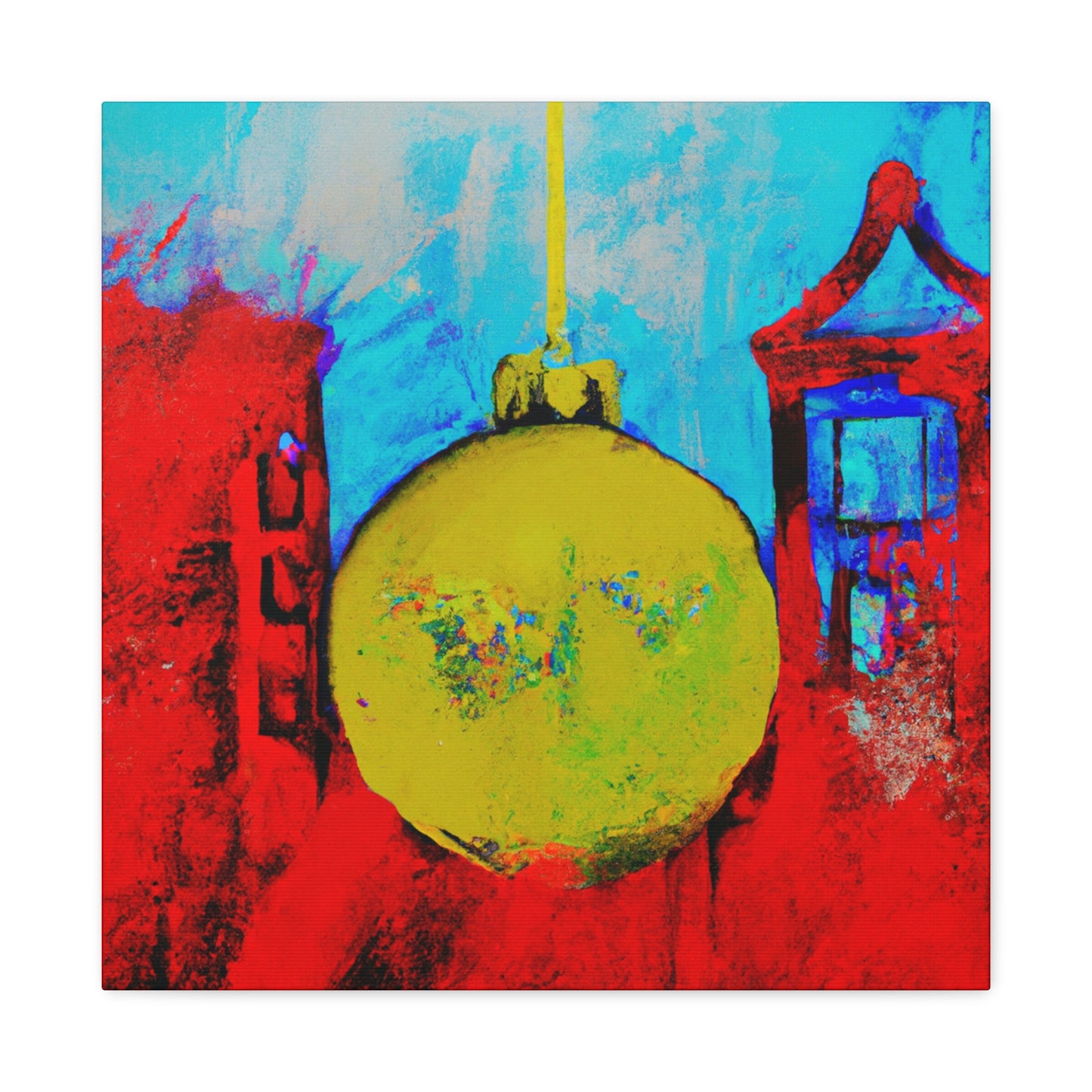 Festive Bauble Glow - Canvas