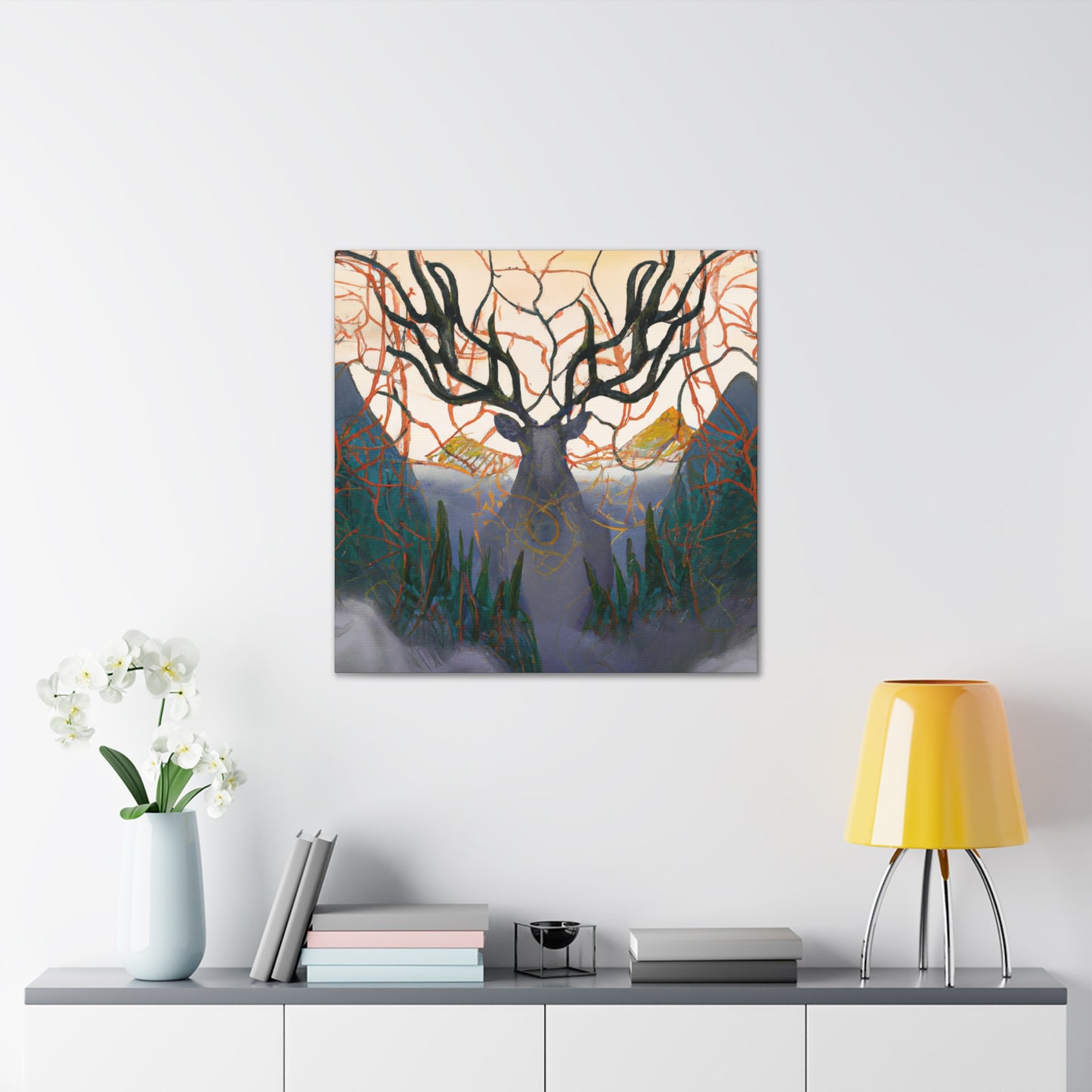 "The Majestic Elk Scene" - Canvas