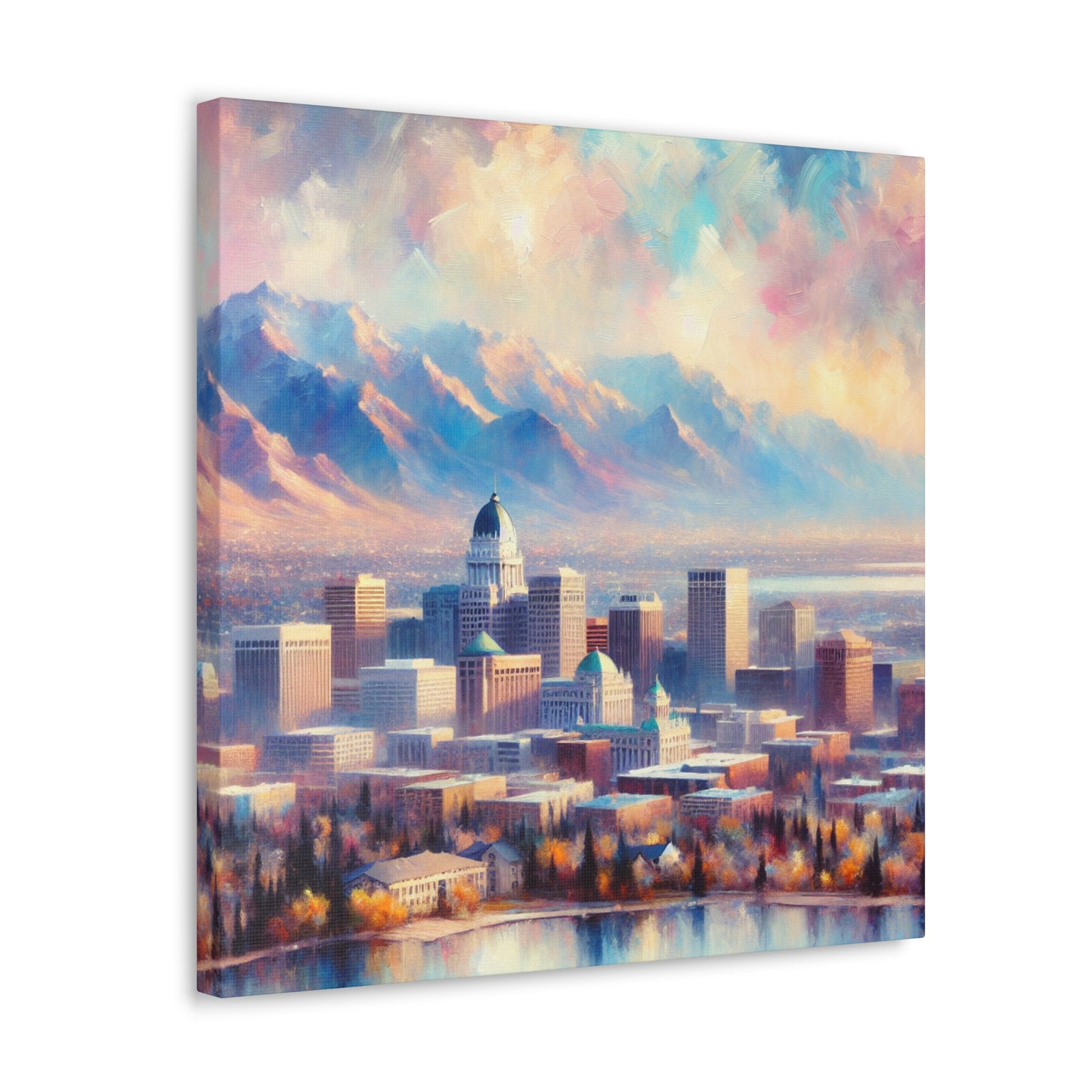 "Utah's Ethereal Cityscape" - Canvas