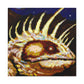 "Horned Lizard Impressionism" - Canvas