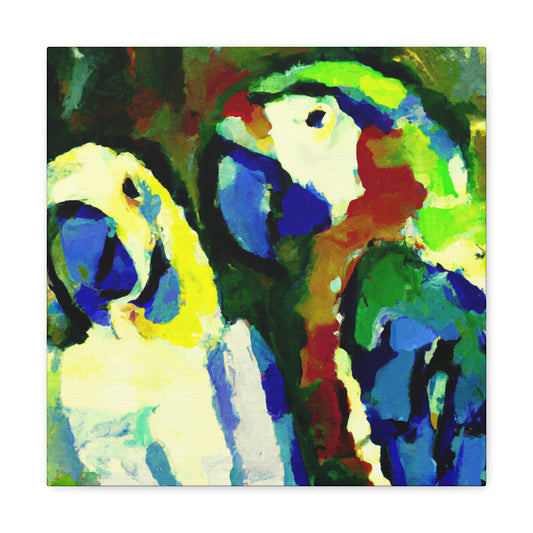 "Parrot Flight in Colour" - Canvas