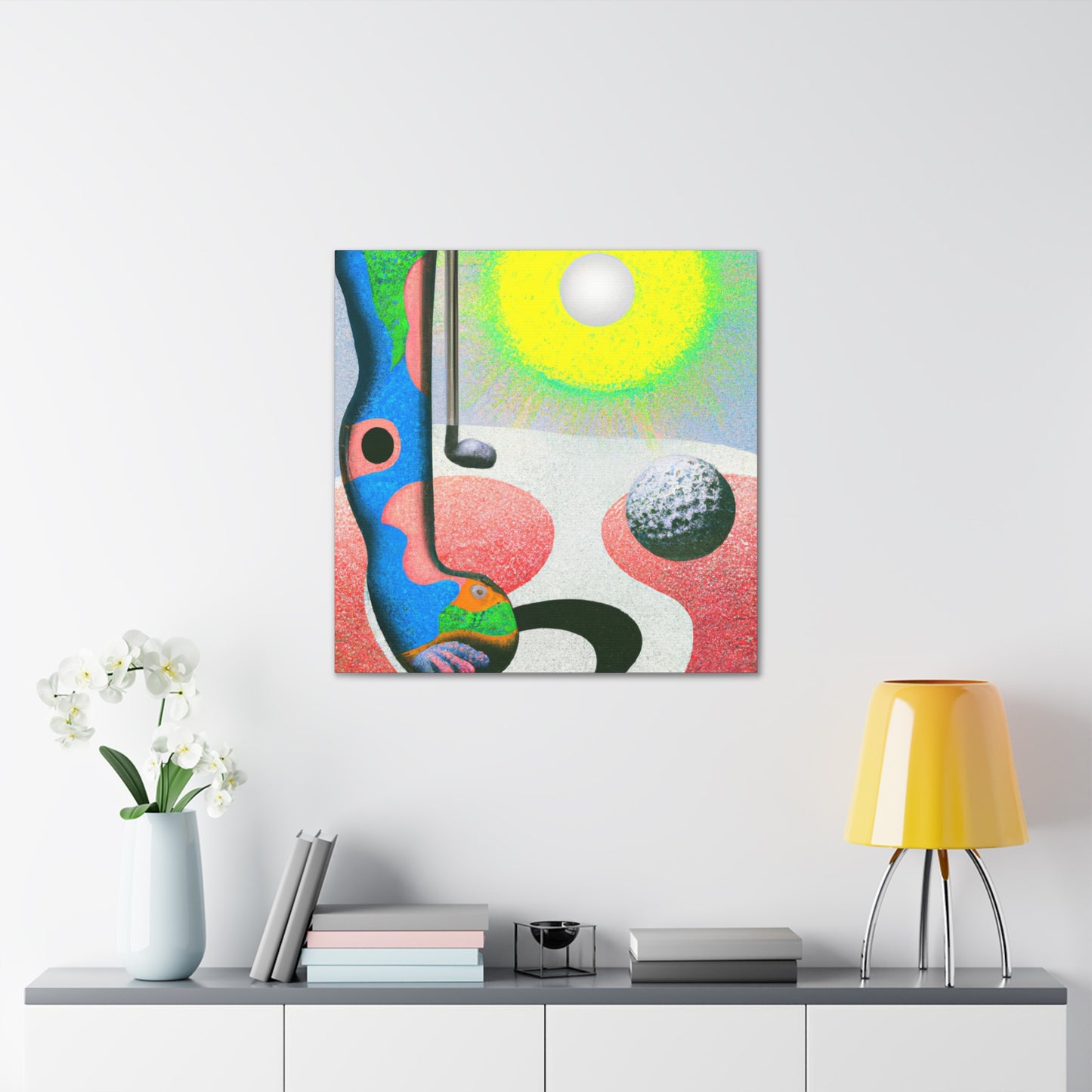 Golfers in Dreamscape - Canvas