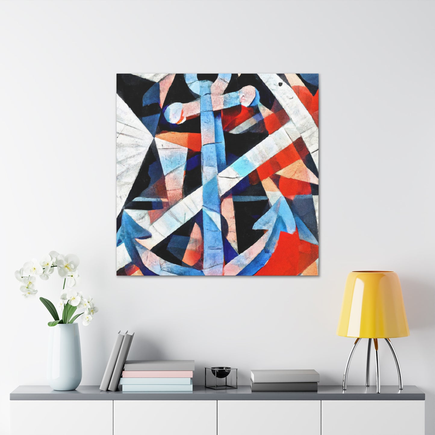 Anchor on the Waves - Canvas