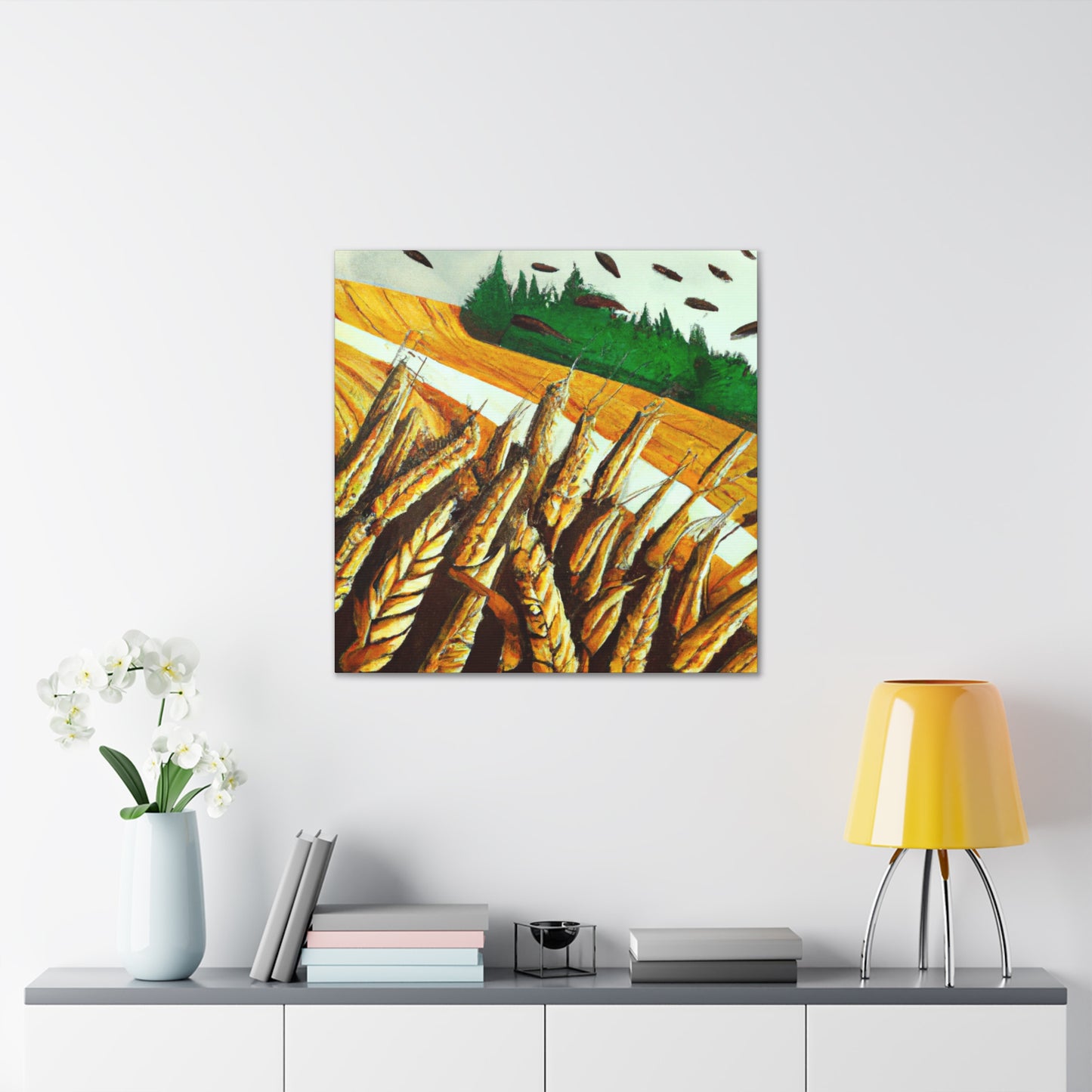 Golden Grain Harvesting - Canvas